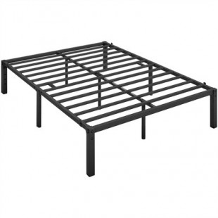 Yaheetech Queen Size Metal Platform Bed Frame with Heavy Duty Steel Slat Support