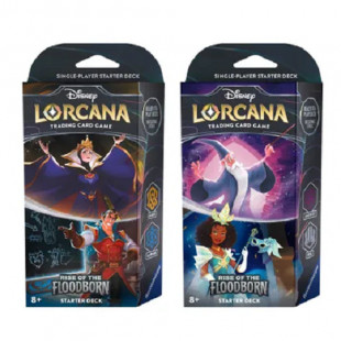 Lorcana Rise of the Floodborn Starter Deck Set of 2 - Brand New + Sealed Disney