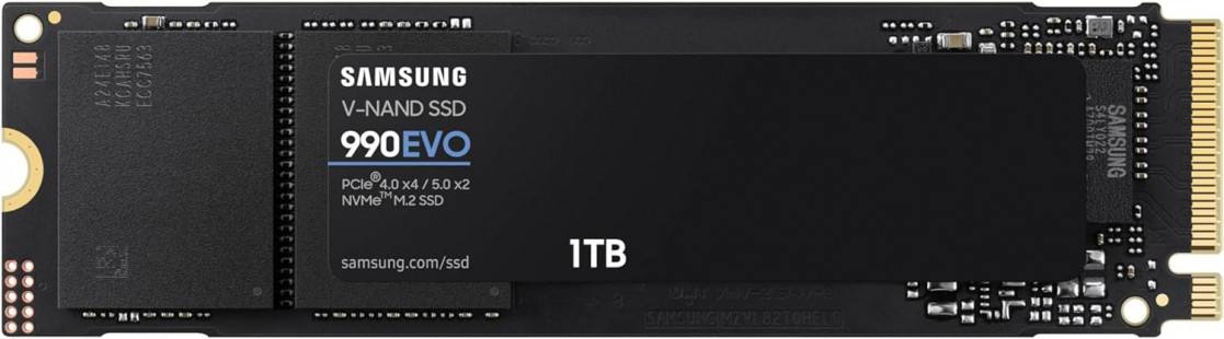 1TB Samsung 990 EVO M.2 2280 PCIe Gen 4.0 x4 / 5.0 x2 Internal Solid State Drive