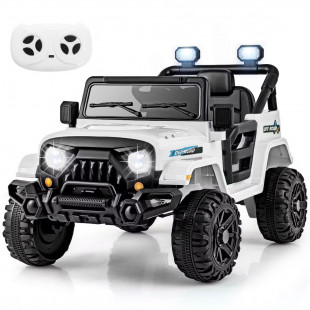 Costway 12V Kids Ride-On Truck with Remote, 3 Speeds & LED Lights