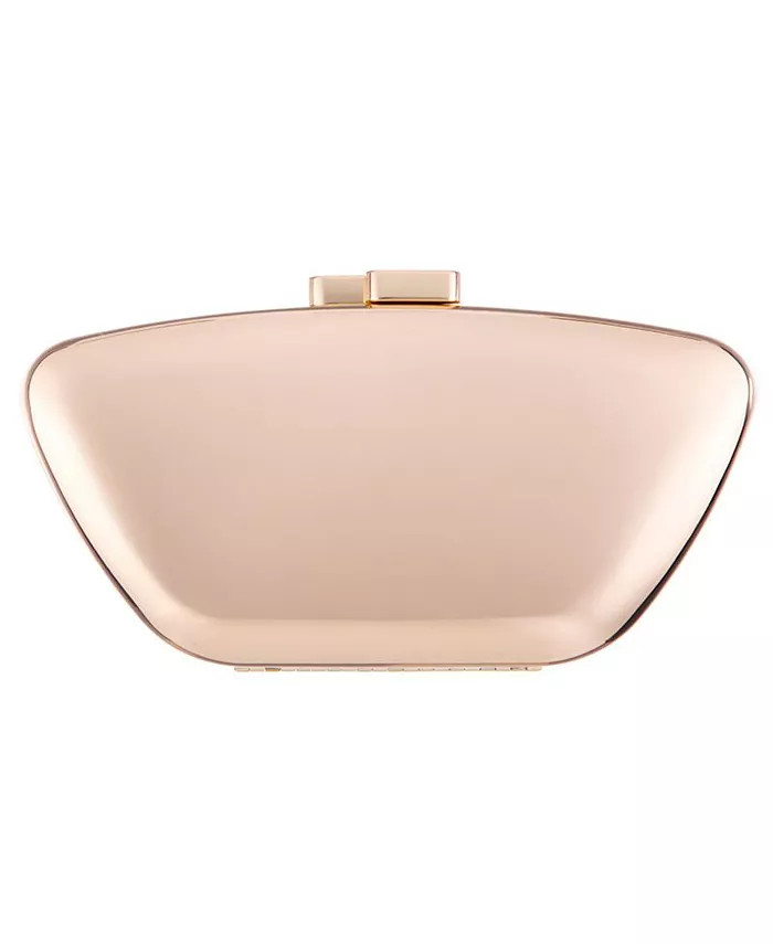 Nina Mirror Metallic Minaudiere Clutch