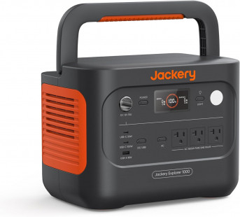 Jackery Explorer 1000 v2 Portable Power Station (2024), 1070Wh LiFePO4 Battery, 1500W AC/100W USB-C Output