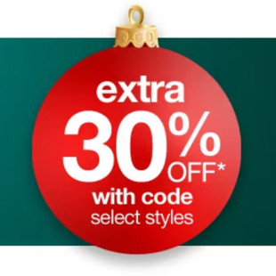 Extra 30% Off Select Styles with Coupon