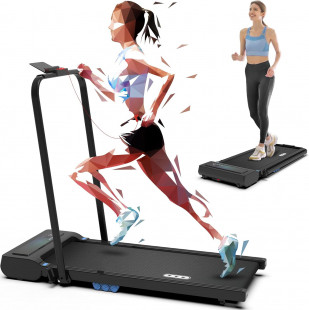 CIIHI Walking Pad Under Desk Treadmill- 2 in 1 Folding Treadmill with 0.6-7.6 Mph