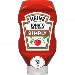 Heinz Simply Tomato Ketchup with No Artificial Sweeteners (31 oz Bottle)