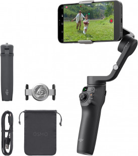 DJI Osmo Mobile 6 3-Axis Smartphone Gimbal Stabilizer with Built-In Extension Rod, Object Tracking, Portable & Foldable Design for Vlogging, YouTube, TikTok – Slate Gray