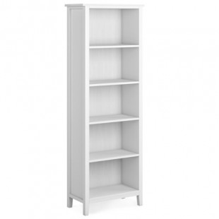 Simpli Home - Artisan 5 Shelf Bookcase - White