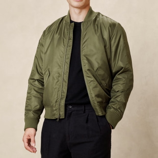 Banana Republic Factory Men's Bomber Jacket (Olive)