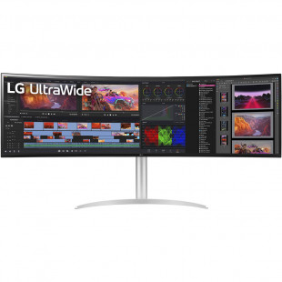 LG 49WQ95C-W 49" UltraWide Curved Nano IPS LCD Monitor, Dual QHD, 144Hz, HDR, with Built-In Speakers