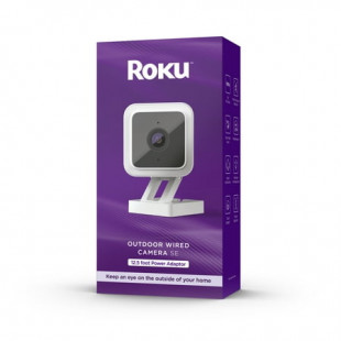 Roku Smart Home Outdoor Wired Camera SE Wi-Fi - Connected Security Surveillance Camera with Motion & Sound Detection