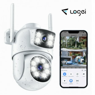 Occiam Indoor Pan/Tilt Smart Security Camera, 1080p HD Dog Camera 2.4GHz with Night Vision, Motion Detection for Baby and Pet Monitor, Cloud & SD Card Storage, Works with Google Home