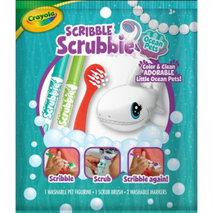 Crayola Scribble Scrubbie Pets, 1 Ct Ocean Animal Toys, Gift for Kids, Beginner Unisex Child Ages 3+